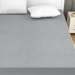 HOMEMONDE Grey Terry Cotton 360 Wide Elasticated Mattress Protector-image-79