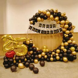 Golden Glory Anniversary Balloon Ring Decor-image-51