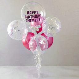 Pink Silver Custom Balloons-image-7