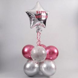 Pink Bday Confetti Balloons-image-76