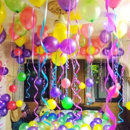Fancy Multicolor Balloon Decoration-image-17