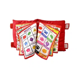 OPINA Kids Red & White Learning Pillow Cum Cloth Book-10