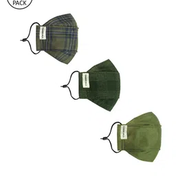 CARRIALL Pack Of 3 Assorted 3-Ply Cotton Cloth Mask-58