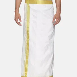Sethukrishna Men White Solid Readymade Dhoti-image-108