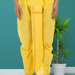 SHIWAM ETHNIX Men Ready To Wear Cotton Silk Dhoti-image-94
