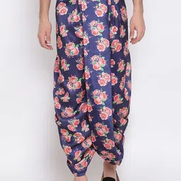 VASTRAMAY By Vastramay Men Floral Printed Relaxed-Fit Dhoti Pant-image-76