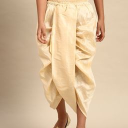 Sanwara Boys Beige Solid Dhoti Pant-28