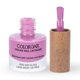 Colorbar 100% High Gloss Long Wear Vegan Nail Lacquer with Calcium & Biotin 8 ml - On D Mauve 068 image 2