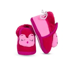 BAESD Infants Rabbit Face Detailed Velvet Booties-image-33