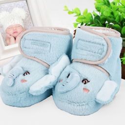 Baby Moo Infant Elephant Patterned Soft Anti-Slip Pure Wool Booties-55