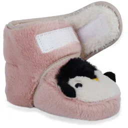 Baby Moo Infants Penguin Patterned Soft Anti-Slip Pure Wool Booties image 4