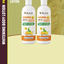 KURAIY Set of 2 Vitamin C SPF 15+ Moisturizing Fairness Body Lotion 100 ml-7