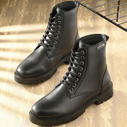 El Paso Women High Top Lace UP Boots-53