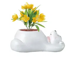Garden Deco White 2 Pieces Resin Planters-image-64