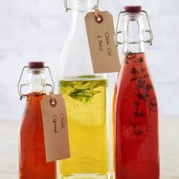 KILNER Transparent Glass  Dishwasher and microwave safe Bottle 1L each-32