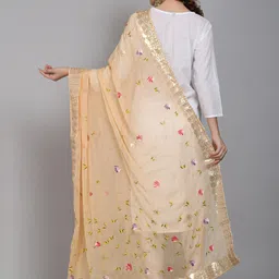 SOUNDARYA Printed Block Print Dupatta with Gotta Patti image 5
