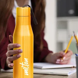 Milton Yellow Super 1000 Single Walled Stainless Steel Water Bottle 1000 ml-0