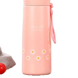 WELOUR Pink Glass Printed Water Bottle 450 ML-image-76