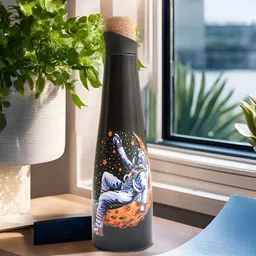 The Better Home Black Printed Insulated Stainless Steel Water Bottle 750 ml-50