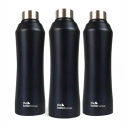 The Better Home Black 3 Pcs Stainless Steel Water Bottle 1Ltr-image-26
