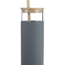 WELOUR Grey Single Glass Brand Logo Water Bottle-image-79