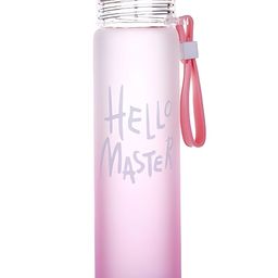 WELOUR Pink Single Glass Brand Logo Water Bottle-image-73