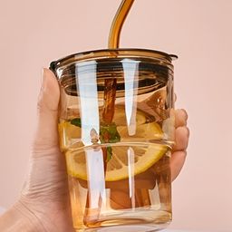 WELOUR Brown Glass Water Bottle 450 ml-image-70