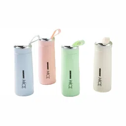 WELOUR Blue & Green 4 Pieces Glass Water Bottle 500 ml-image-77