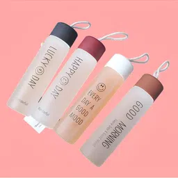 WELOUR Brown & Maroon 4 Pieces Glass Water Bottle 500ml-image-70