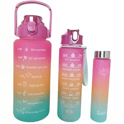 WELOUR Pink & Blue 2Pcs Printed Water Bottles 2l-image-70