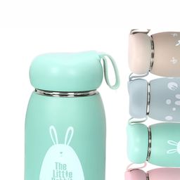 WELOUR Green Printed Glass Water Bottle 350ml-51