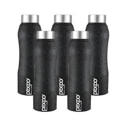 Pexpo Black 5 Pieces Stainless Steel Single Wall Vacuum Water Bottle-image-39