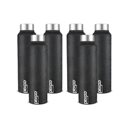 Pexpo Black 6 Pieces Stainless Steel Single Wall Vacuum Water Bottle 1 L Each-image-69