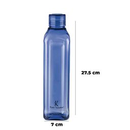 Kuber Industries Set of 6 Blue BPA Free Square shaped Plastic Refrigerator Bottles image 5