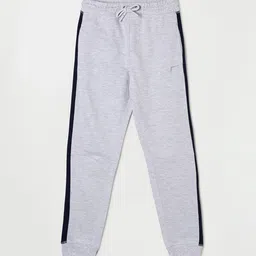 Fame Forever by Lifestyle Boys Grey Striped Cotton Joggers-image-33