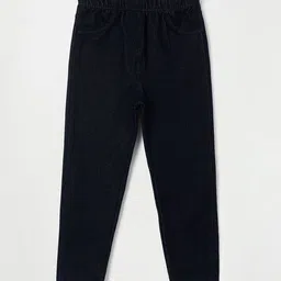 Fame Forever by Lifestyle Girls Blue Solid Ankle Length Leggings-picture-35