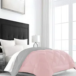 RF RELAXFEEL Pink & Grey Geometric Heavy Winter 233 GSM Single Bed Comforter-picture-15