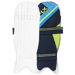 CRICKET WICKET KEEPING PADS WKP 100, FLOU/BLUE-image-69