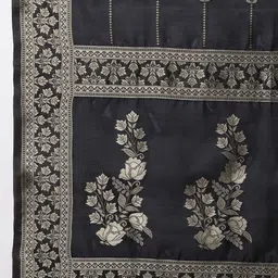Anouk Zari Woven Design Kurta with Trousers & Dupatta image 4