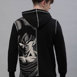 Free Authority Men Dragon Ball Z Printed Hooded Sweatshirt-image-81