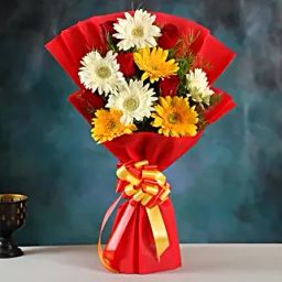 Mixed Elegance Gerbera Bouquet-32
