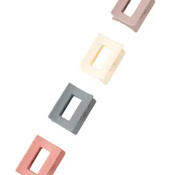 Accessorize Women Set of 4 Assorted Rectangle Claw Clips-8