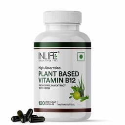 INLIFE Plant Based Vitamin B12,  120 veggie capsule(s)  Unflavoured -26