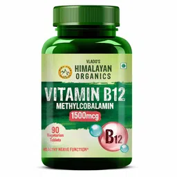 Vlado's Himalayan Organics Methylcobalamin Vitamin B12 1500mcg, 90 tablet(s) Unflavoured-image-72