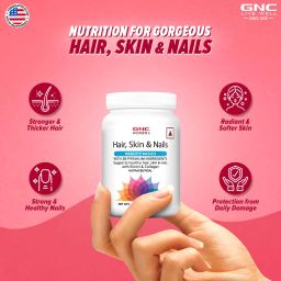GNC Women's Hair Skin and Nails,  120 tablet(s)  Unflavoured  image 3