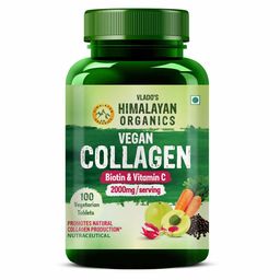 Vlado's Himalayan Organics Vegan Collagen 2000mg with Biotin & Vitamin C,  100 tablet(s)  Unflavoured -14