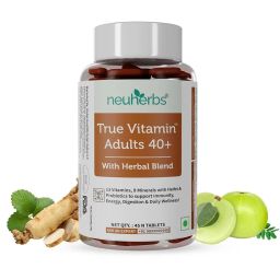 Neuherbs True Vitamin Adults 40+,  45 tablet(s)  Unflavoured -18