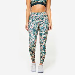 Women's High-Waisted Leggings - Multicoloured-image-4