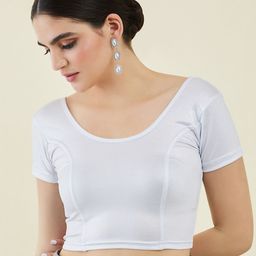 Soch Princess Cut Short Sleeve Cotton Lycra Blouse-image-31