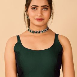 flaher Satin Readymade Saree Blouse-image-92